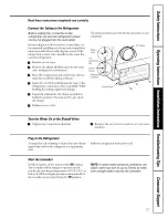 Предварительный просмотр 21 страницы GE PSS25MGMBBB and Owner'S Manual And Installation