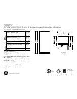 GE PSW26MSTSS Dimensions And Installation Information preview