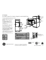 GE PT7050SFSS Dimensions And Installation Information preview