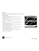 Preview for 3 page of GE PT925SNSS - Profile 30" SC Convection Ovens Dimensions And Installation Information