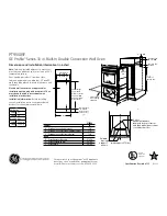 GE PT9550SFSS Dimensions And Installation Information preview