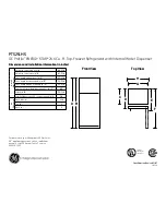 GE PTS25LHSBB - Profile 24.6 cu. Ft. Top-Freezer Refrir Dimensions And Installation Information preview