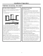 Preview for 8 page of GE PV976NSS Owner'S Manual & Installation Instructions