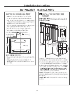 Preview for 18 page of GE PV976NSS Owner'S Manual & Installation Instructions