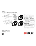 Предварительный просмотр 1 страницы GE PVB98STSS Dimensions And Installation Information