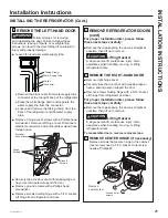 Preview for 25 page of GE PVD Series Owner'S Manual & Installation Instructions