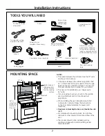 Preview for 7 page of GE PVM2170SRSS Installation Instructions Manual