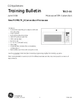 Предварительный просмотр 1 страницы GE PVM9179*K Series Training Bulletin