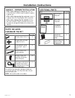 Preview for 5 page of GE PVM9179BRTS Installation Instructions Manual