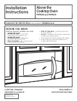 Preview for 1 page of GE PVM9195 Installation Instructions Manual