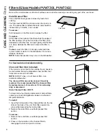 Предварительный просмотр 8 страницы GE PVW7361SJSSC Owner'S Manual