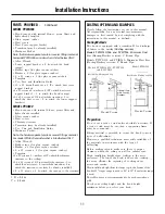 Предварительный просмотр 11 страницы GE PVWS930 and Owner'S Manual And Installation Instructions