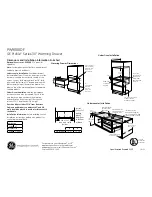 Preview for 1 page of GE PW9000DFBB Dimensions And Installation Information