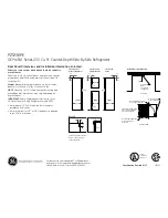 Preview for 4 page of GE PZS23KPEBV Dimensions And Installation Information