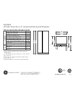 GE PZS25KSESS Dimensions And Installation Information предпросмотр