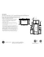 Preview for 2 page of GE PZS25KSESS Dimensions And Installation Information