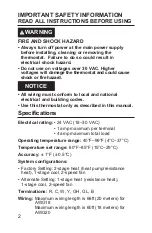 Preview for 2 page of GE RAK149F2 Owner'S Manual & Installation Instructions