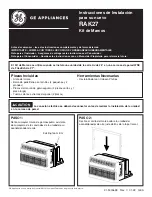 Предварительный просмотр 9 страницы GE RAK27 Installation Instructions Manual