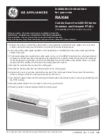 GE RAK44 Installation Instructions preview