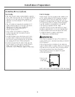 Preview for 9 page of GE Range Installation Instructions Manual