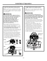 Preview for 10 page of GE Range Installation Instructions Manual