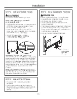 Preview for 14 page of GE Range Installation Instructions Manual