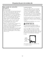 Preview for 53 page of GE Range Installation Instructions Manual