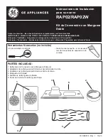 Предварительный просмотр 5 страницы GE RAP02W Installation Instructions Manual