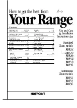 GE RB525 series Use And Care & Installation preview