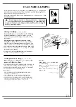 Предварительный просмотр 21 страницы GE RB525 series Use And Care & Installation