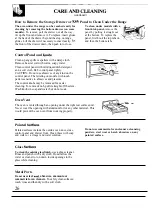 Предварительный просмотр 26 страницы GE RB525 series Use And Care & Installation