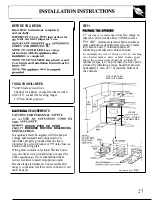 Предварительный просмотр 27 страницы GE RB525 series Use And Care & Installation