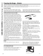 Preview for 20 page of GE RB780DHBB Owner'S Manual