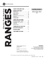 Preview for 1 page of GE RBS160 series Owner'S Manual