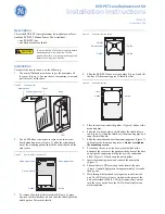 Preview for 1 page of GE RCR-PET Installation Instructions