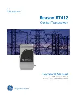 GE Reason RT412 Technical Manual preview