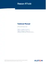 GE Reason RT430 Technical Manual preview