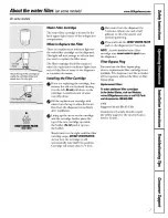 Preview for 7 page of GE Refrigerator Owners And Installation Manual