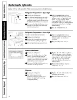 Preview for 16 page of GE Refrigerator Owners And Installation Manual