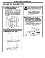 Preview for 22 page of GE Refrigerator Owners And Installation Manual