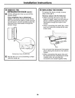 Preview for 25 page of GE Refrigerator Owners And Installation Manual