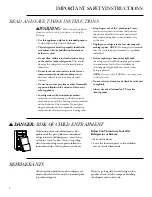 Preview for 4 page of GE Refrigerator Owner'S Manual