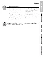 Preview for 7 page of GE RGB523 Owner'S Manual & Installation Instructions