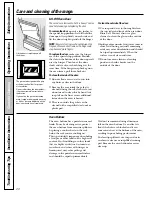 Preview for 20 page of GE RGB523 Owner'S Manual & Installation Instructions