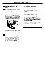 Preview for 38 page of GE RGB523 Owner'S Manual & Installation Instructions