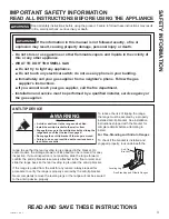 Preview for 3 page of GE RGBS330 Owner'S Manual