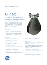 Предварительный просмотр 1 страницы GE RHM 100 Specifications