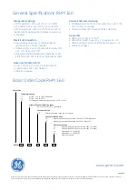 Preview for 4 page of GE RHM 160 Specifications