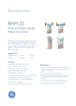 GE RHM 20 Specifications preview