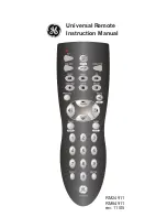 Предварительный просмотр 1 страницы GE RM84911 Instruction Manual